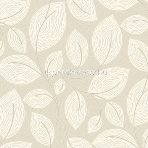 York CANDICE OLSON - CASUAL ELEGANCE vlies anyagú beige színű struktúrált, leveles modern tapéta