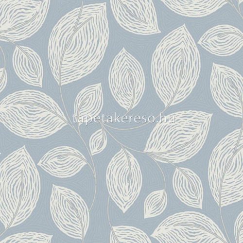York CANDICE OLSON - CASUAL ELEGANCE vlies anyagú kék, fehér színű struktúrált, leveles modern tapéta