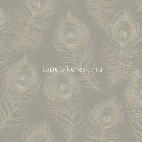 York CANDICE OLSON - CASUAL ELEGANCE vlies anyagú szürke, ezüst színű tollas modern tapéta