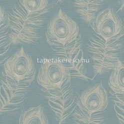   York CANDICE OLSON - CASUAL ELEGANCE vlies anyagú zöld, beige színű tollas modern tapéta