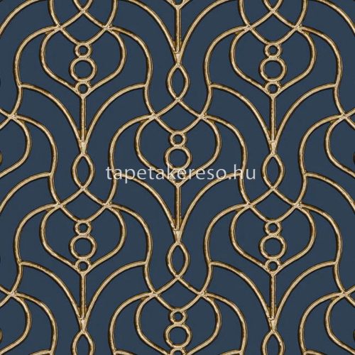 York CANDICE OLSON - CASUAL ELEGANCE vlies anyagú kék, barna színű kovácsoltvas modern tapéta