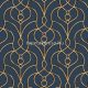 York CANDICE OLSON - CASUAL ELEGANCE vlies anyagú kék, barna színű kovácsoltvas modern tapéta