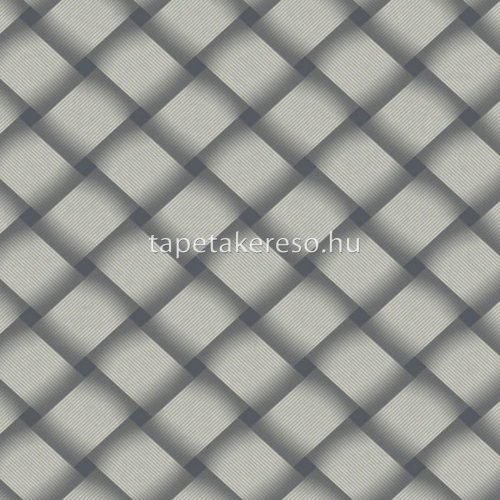 York CANDICE OLSON - CASUAL ELEGANCE vlies anyagú szürke, kék színű 3d, geometriai modern tapéta