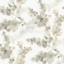   York CANDICE OLSON - CASUAL ELEGANCE vlies anyagú fehér, barna, ezüst színű virágos modern tapéta