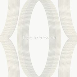   York CANDICE OLSON - CASUAL ELEGANCE vlies anyagú fehér, szürke, beige színű körös, geometriai modern tapéta