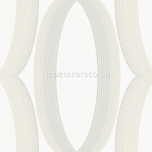 York CANDICE OLSON - CASUAL ELEGANCE vlies anyagú fehér, szürke, beige színű körös, geometriai modern tapéta