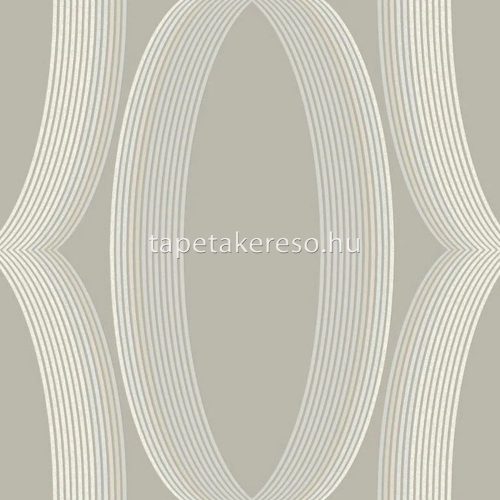 York CANDICE OLSON - CASUAL ELEGANCE vlies anyagú szürke, beige színű körös, geometriai modern tapéta