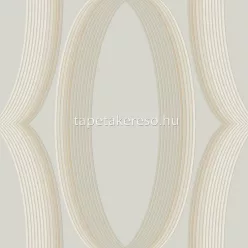   York CANDICE OLSON - CASUAL ELEGANCE vlies anyagú beige, szürke színű körös, geometriai modern tapéta