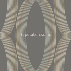   York CANDICE OLSON - CASUAL ELEGANCE vlies anyagú szürke, barna színű körös, geometriai modern tapéta
