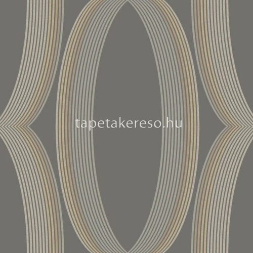 York CANDICE OLSON - CASUAL ELEGANCE vlies anyagú szürke, barna színű körös, geometriai modern tapéta