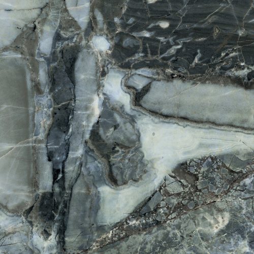 Emiliana Parati Carrara 4 vlies, vinyl anyagú, kék, barna, törtfehér színű, márványos, Modern poszter
