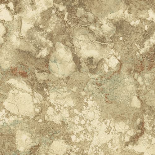 Emiliana Parati Carrara 4 vlies, vinyl anyagú, barna, sárga színű, márványos, Modern tapéta