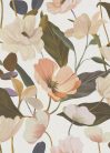 Erismann, Secret Garden, vlies, vinyl anyagú, fehér, zöld, barack, lila, rózsaszín színű, leveles, virágos, Modern tapéta