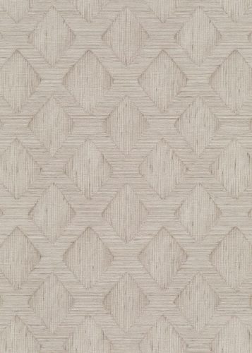 Erismann, Secret Garden, vlies, vinyl anyagú, beige színű, 3d, geometriai, Modern tapéta