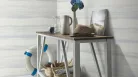 Erismann Aurora, vlies, vinyl anyagú, fehér, kék, beige, csillámos színű, vonalas, Modern tapéta