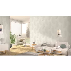   Erismann Aurora, vlies, vinyl anyagú, beige, csillámos színű, tollas, Modern tapéta