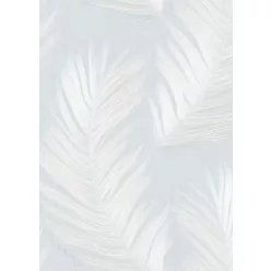   Erismann Aurora, vlies, vinyl anyagú, fehér, kék, csillámos színű, tollas, Modern tapéta