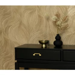   Erismann Fashion for Walls 5, vinyl, vlies anyagú, arany színű, hullámos, Modern tapéta