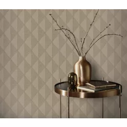   Erismann Fashion for Walls 5, vinyl, vlies anyagú, barna színű, geometriai, Modern tapéta