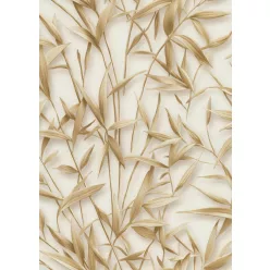   Erismann Pure Harmony, vinyl, vlies anyagú, beige, barna, csillámos színű, leveles, Modern tapéta