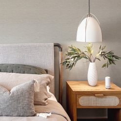   A Street Prints Aura vlies anyagú szürke színű egyszínű, szövethatású modern, natural tapéta