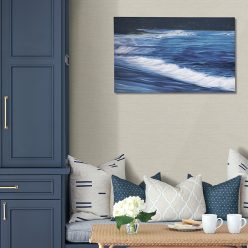   A Street Prints Aura vlies anyagú szürke színű egyszínű, szövethatású modern, natural tapéta