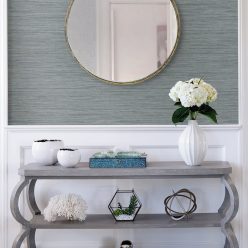   A Street Prints Aura vlies anyagú kék, zöld színű szövethatású modern, natural tapéta