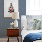 A Street Prints Aura vlies anyagú kék színű absztrakt modern, natural tapéta