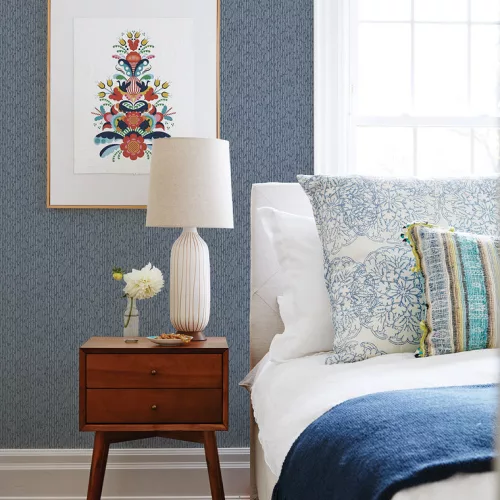 A Street Prints Aura vlies anyagú kék színű absztrakt modern, natural tapéta