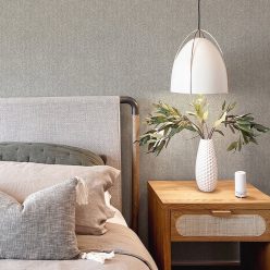   A Street Prints Aura vlies anyagú szürke, fehér színű chevron, szövethatású modern, natural tapéta