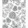 A Street Prints Scott Living II vlies anyagú fehér, fekete színű virágos modern, natural tapéta