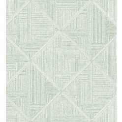   A Street Prints Scott Living II vlies anyagú fehér, zöld színű geometriai modern, natural tapéta