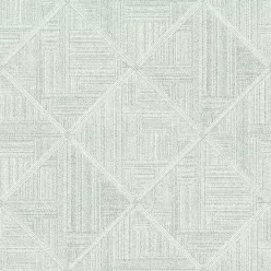   A Street Prints Scott Living II vlies anyagú fehér, zöld színű geometriai modern, natural tapéta