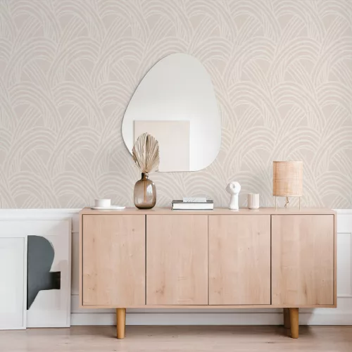 A Street Prints Scott Living II vlies anyagú beige, rózsaszín színű geometriai modern, natural tapéta