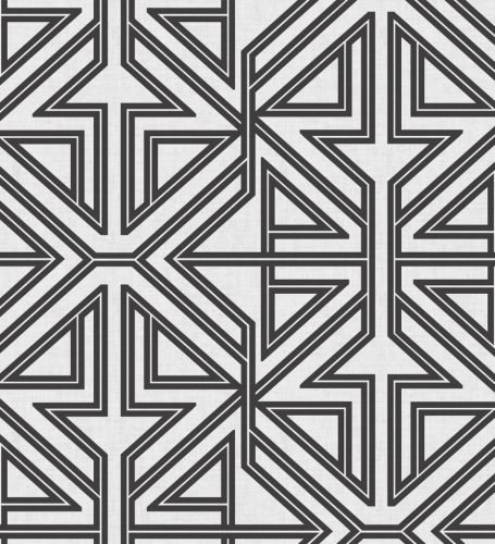 A Street Prints Scott Living II vlies anyagú törtfehér, fekete színű geometriai modern, natural tapéta