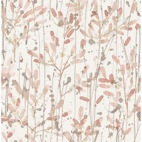 A Street Prints Scott Living II vlies anyagú beige, rózsaszín, barna színű növényes modern, natural tapéta