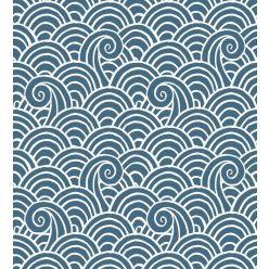  A Street Prints Happy vlies anyagú kék, fehér színű hullám, geometriai, absztrakt modern tapéta