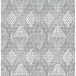   A Street Prints Happy vlies anyagú szürke, fehér színű pöttyös, geometriai modern tapéta