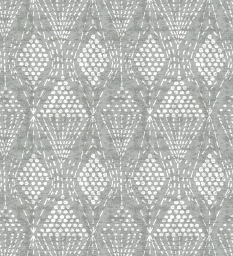 A Street Prints Happy vlies anyagú szürke, fehér színű pöttyös, geometriai modern tapéta
