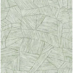   A Street Prints Seychelles vlies anyagú zöld színű vonalas, geometriai modern, natural tapéta