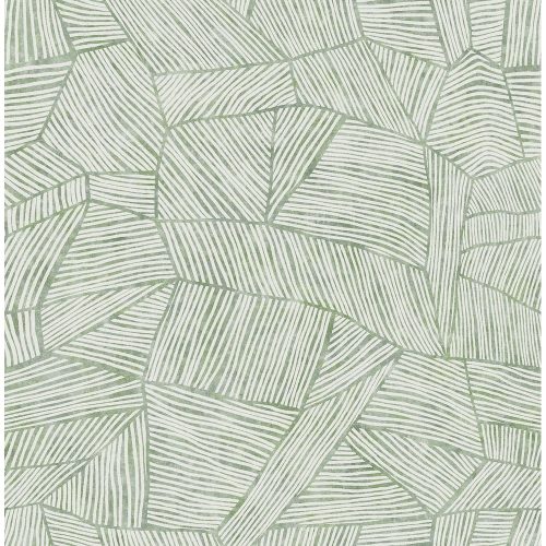 A Street Prints Seychelles vlies anyagú zöld színű vonalas, geometriai modern, natural tapéta