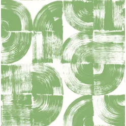   A Street Prints Seychelles vlies anyagú zöld, fehér színű geometriai modern, natural tapéta
