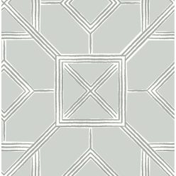   A Street Prints Seychelles vlies anyagú szürke, fehér, ezüst színű geometriai modern, natural tapéta