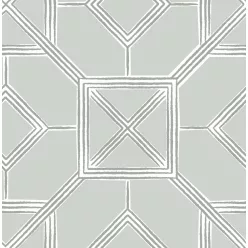   A Street Prints Seychelles vlies anyagú szürke, fehér, ezüst színű geometriai modern, natural tapéta