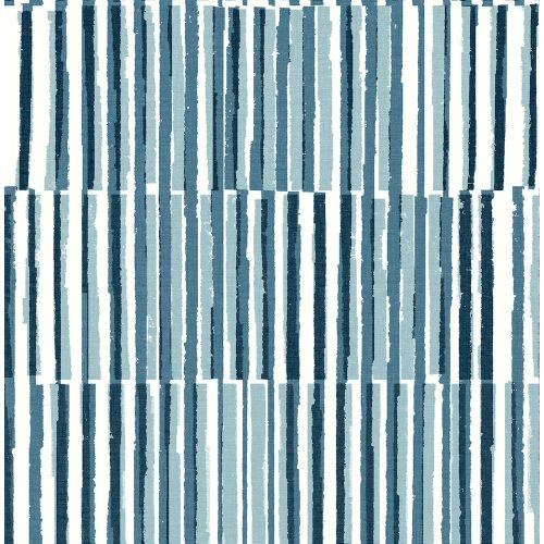 A Street Prints Seychelles vlies anyagú fehér, türkiz, kék színű csíkos, geometriai modern, natural tapéta
