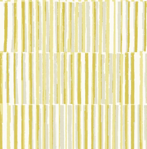 A Street Prints Seychelles vlies anyagú fehér, mustársárga, szürke színű csíkos, geometriai modern, natural tapéta