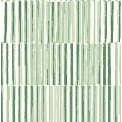   A Street Prints Seychelles vlies anyagú fehér, zöld színű csíkos, geometriai modern, natural tapéta