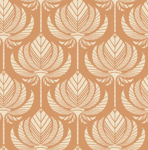 A Street Prints Seychelles vlies anyagú beige, terrakotta színű leveles modern, natural tapéta