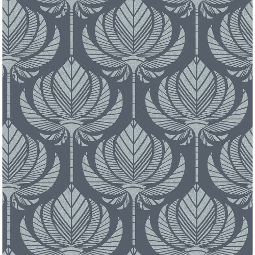 A Street Prints Seychelles vlies anyagú kék színű leveles modern, natural tapéta