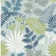 A Street Prints Seychelles vlies anyagú kék, zöld, szürke színű virágos, leveles modern, natural tapéta